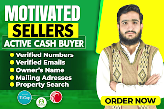 do real estate motivated seller and active cash buyer leads with skip traced