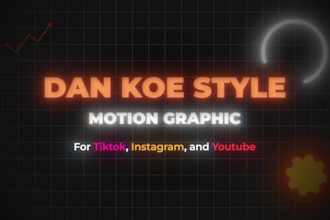 create minimalist dan koe style video for tiktok and reels