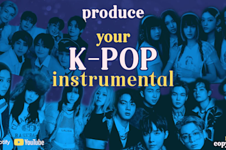 make a custom kpop instrumental beat for you