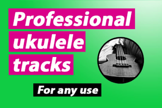 record custom ukulele backing tracks for your voice or project