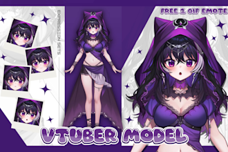 design and rig your vtuber model live2d in anime style with high quality