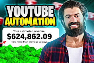 setup youtube automation channel business and create cash cow videos for you