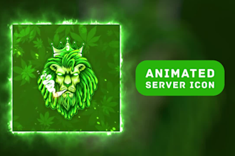 design animated discord icon for your discord server and animated GIF