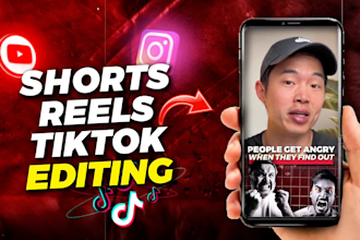 edit engaging instagram reels, tiktok and youtube shorts