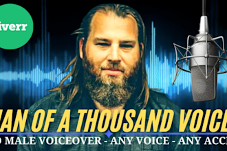 record your voice over male audiobook narration