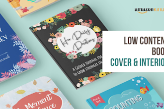 design low content book for amazon kdp or esty printable