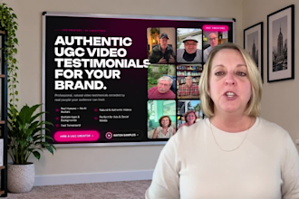 record american female spokesperson video ugc testimony review video for brands