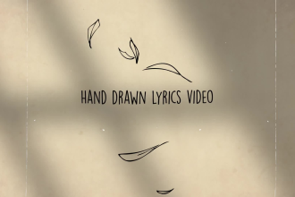 make professional animated hand drawn lyric music video