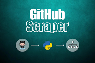scrape data of github website