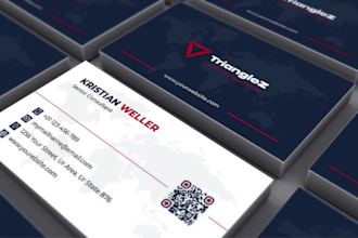 do professional business card design or minimal visiting cards