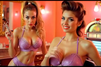 create quality ai nsfw animation, ai erotic voice, ai commercial music video ads