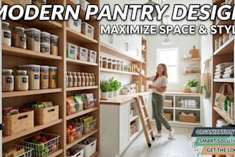 design walk in pantry 3d, laundry room, custom cabinets and interior renders