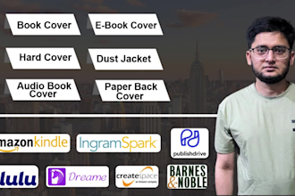 stunning KDP cover for amazon and dust jacket for ingram spark