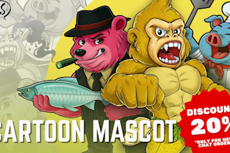design a cartoon mascot and business logo design