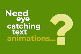 create custom kinetic typography animated video