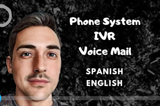 record spanish male voice over for voicemail IVR phone system