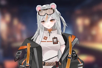 create a custom anime vtuber model with live2d rigging