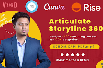 help you make elearning course in articulate storyline 360