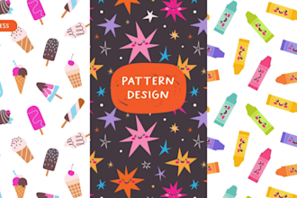 create a seamless vector pattern for fabric and any surface