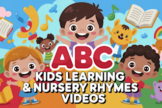 create fun kids learning and nursery rhymes videos for youtube