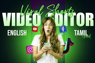 engaging instagram reels, viral youtube shorts and tik tok video editing
