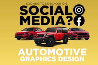 design high converting car dealership facebook ad creatives