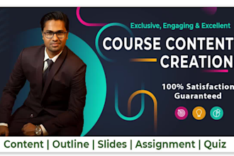 make an exclusive online course content