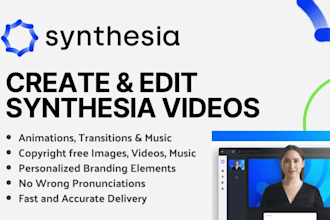 create and edit synthesia ai explainer videos and courses