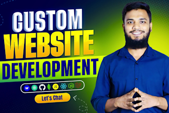 build, rebuild full stack website development front end, backend, custom website