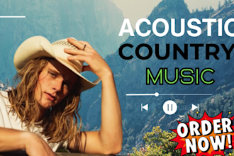 sing and produce acoustic country music with authentic vocals and guitar