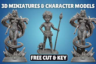 sculpt high quality 3d model, character, and figure for 3d printing in blender