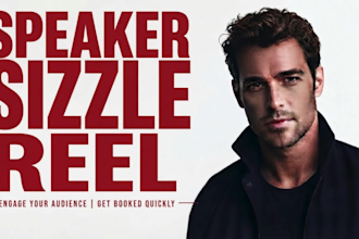 edit a high converting speaker sizzle reel or keynote demo reel