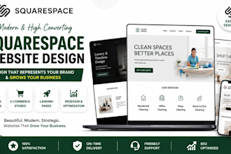 design and develop squarespace website