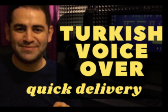 record a turkish male voice over