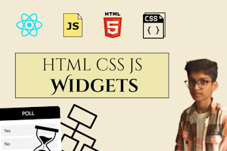 build ai integrated javascript html widgets for ur website