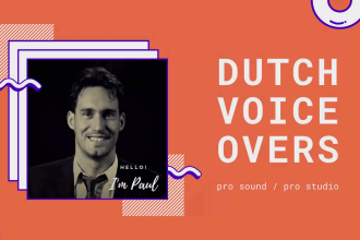 record a cheap professional dutch voice over in 24h