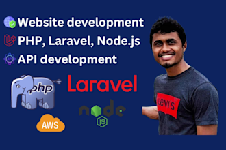be your PHP laravel developer and do website development