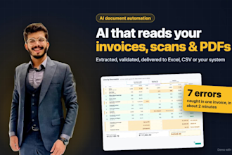 build ai automation to extract invoice and document data with ocr
