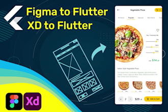 develop any flutter UI for your flutter app development