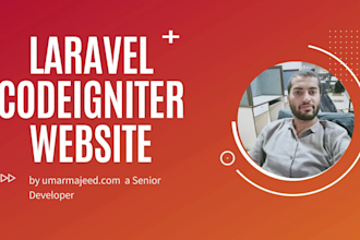 fix an error, develop a website in PHP, codeigniter, laravel