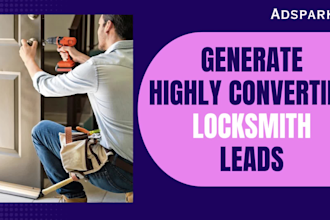 generate locksmith lead home security lead cctv lead via facebook ads google ads