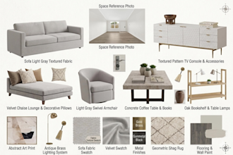 do virtual staging and interior design based on your moodboard