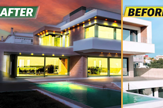 convert day to dusk real estate photos professionally