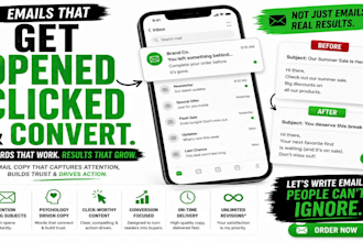 write email marketing and cold email that skyrocket sales