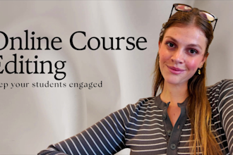 edit your online course for student retention