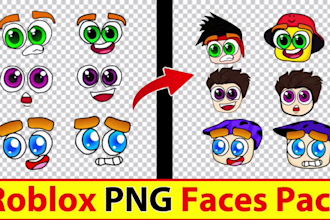 make a coustom roblox face expressions