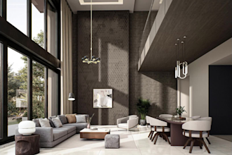 create realistic 3d interior rendering and visualization