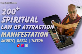 create 200 spirituality shorts