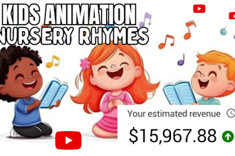 animate colorful preschool learning videos to earn 20k euro