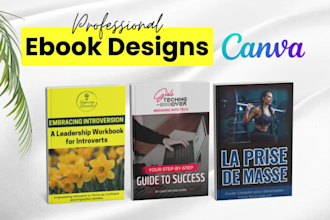 do canva ebook design, ebook cover design workbook design